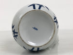 Japanese Sometsuke Porcelain Lidded Teapot Vtg Kyusu Blue White Bamboo Y575