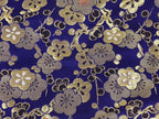 Japanese Soto Zen Baika-ryu Ritual Fabric Bag Vtg Plum Blossom Purple Gold BA885