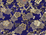 Japanese Soto Zen Baika-ryu Ritual Fabric Bag Vtg Plum Blossom Purple Gold BA885