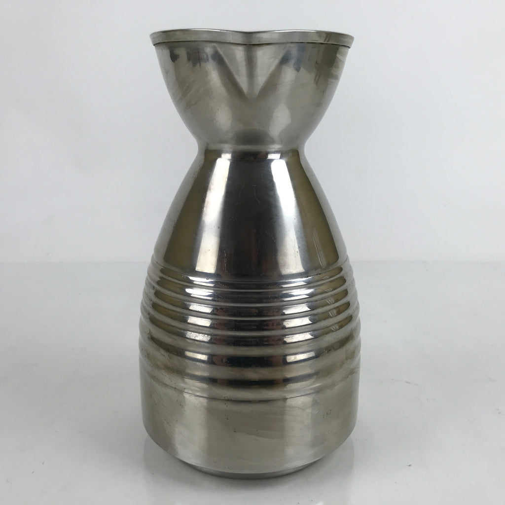 Japanese Stainless Steel Dashi Container Vtg 1300ml Soup Pitcher Lines TS690
