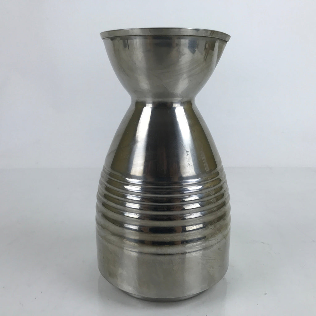 Japanese Stainless Steel Dashi Container Vtg 1300ml Soup Pitcher Lines TS690