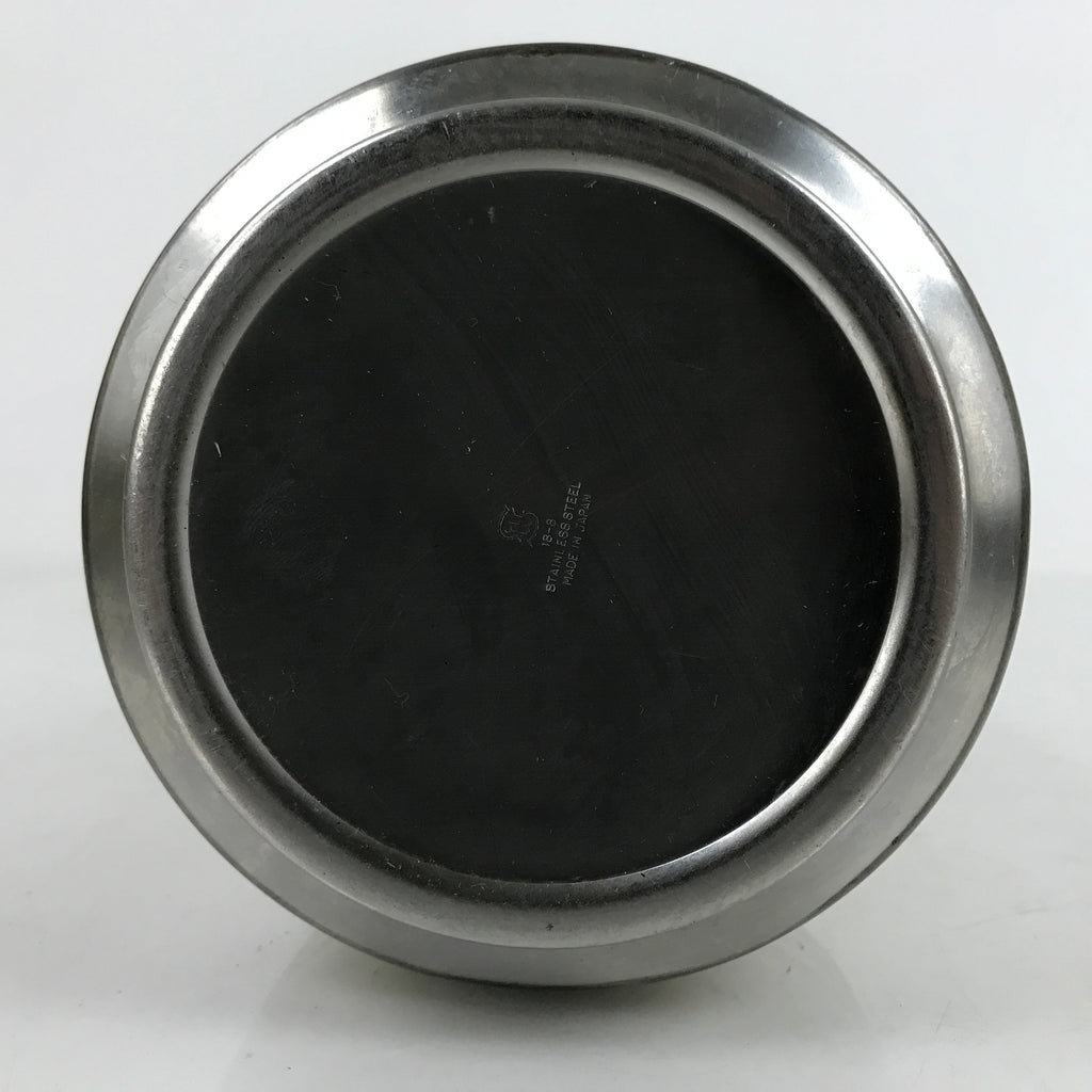 Japanese Stainless Steel Dashi Container Vtg 1300ml Soup Pitcher Lines TS690
