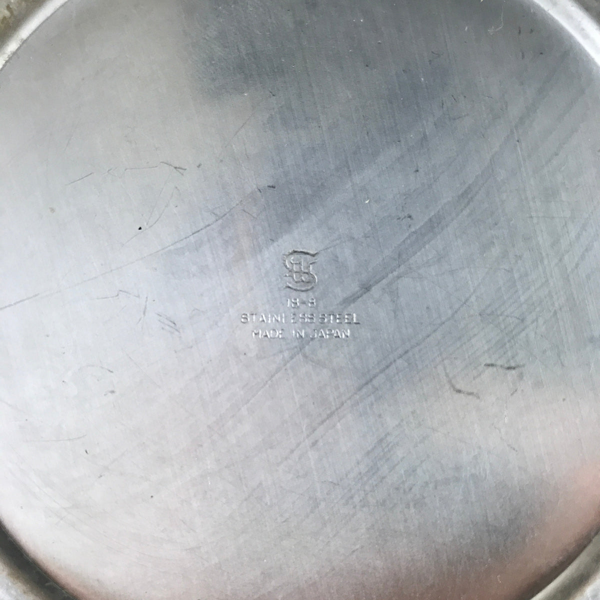 Japanese Stainless Steel Dashi Container Vtg 1300ml Soup Pitcher Lines TS690