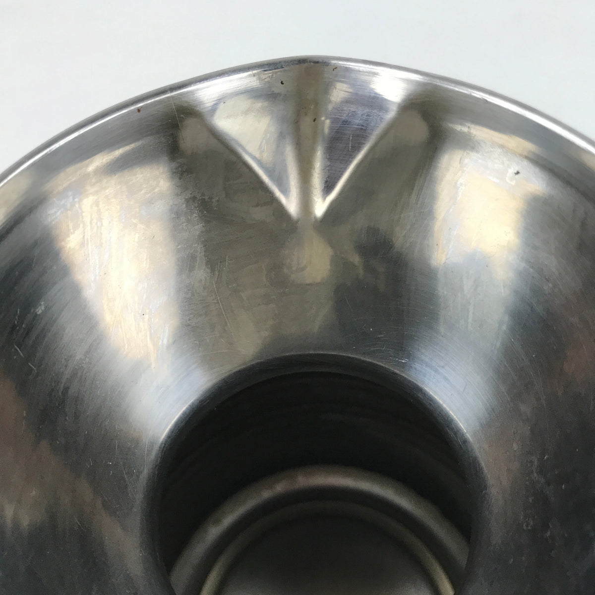 Japanese Stainless Steel Dashi Container Vtg 1300ml Soup Pitcher Lines TS690