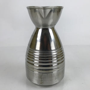 Japanese Stainless Steel Dashi Container Vtg 1300ml Soup Pitcher Lines TS692