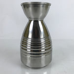 Japanese Stainless Steel Dashi Container Vtg 1300ml Soup Pitcher Lines TS692