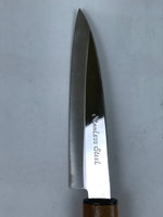 Japanese Stainless Steel Petty Knife Vtg 10cm Kitchen Blade Wooden Handle KN16