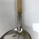 Japanese Stainless Steel Slotted Serving Ladle Spoon Vtg Strainer Hotpot JK722