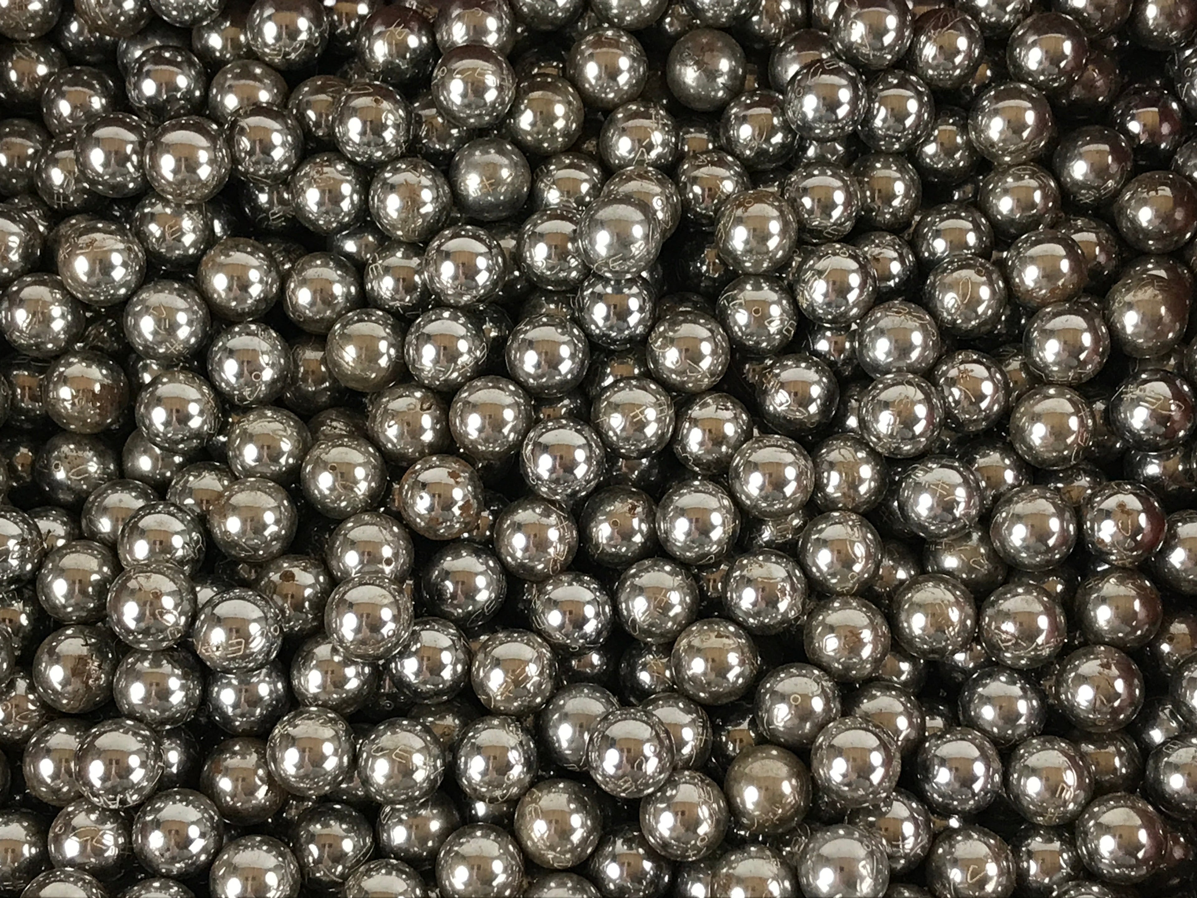 Japanese Steel Pachinko Balls Vtg Slot Game Metal Pieces Variety Silver JK669