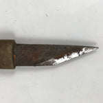 Japanese Steel Woodworking Craft Knife Vtg 4.5cm Blade Kiridashi Kogatana KN22