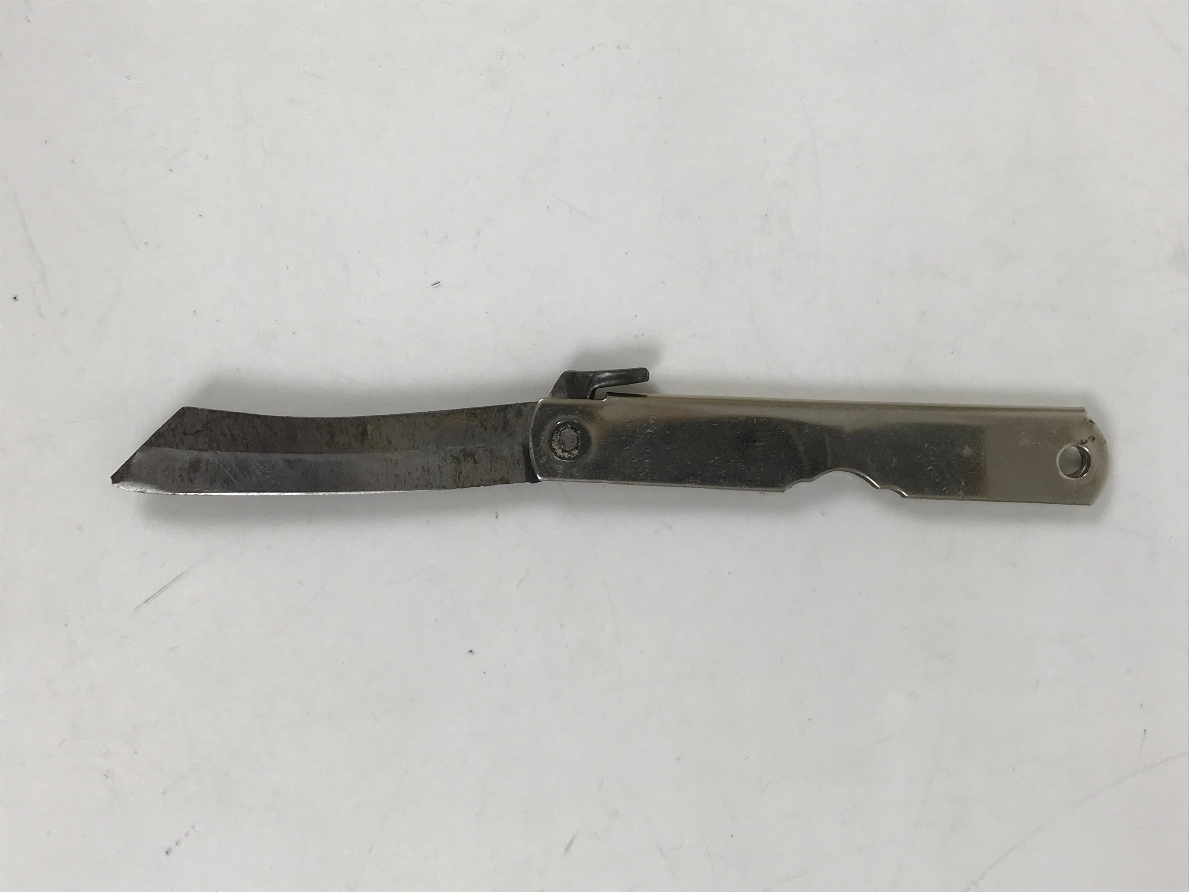 Japanese Steel Woodworking Craft Knife Vtg 7cm Blade Kogatana Foldable KN25