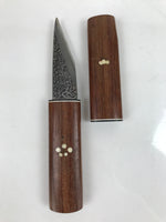 Japanese Steel Woodworking Craft Knife Vtg 8.5cm Blade Kiridashi Kogatana KN19