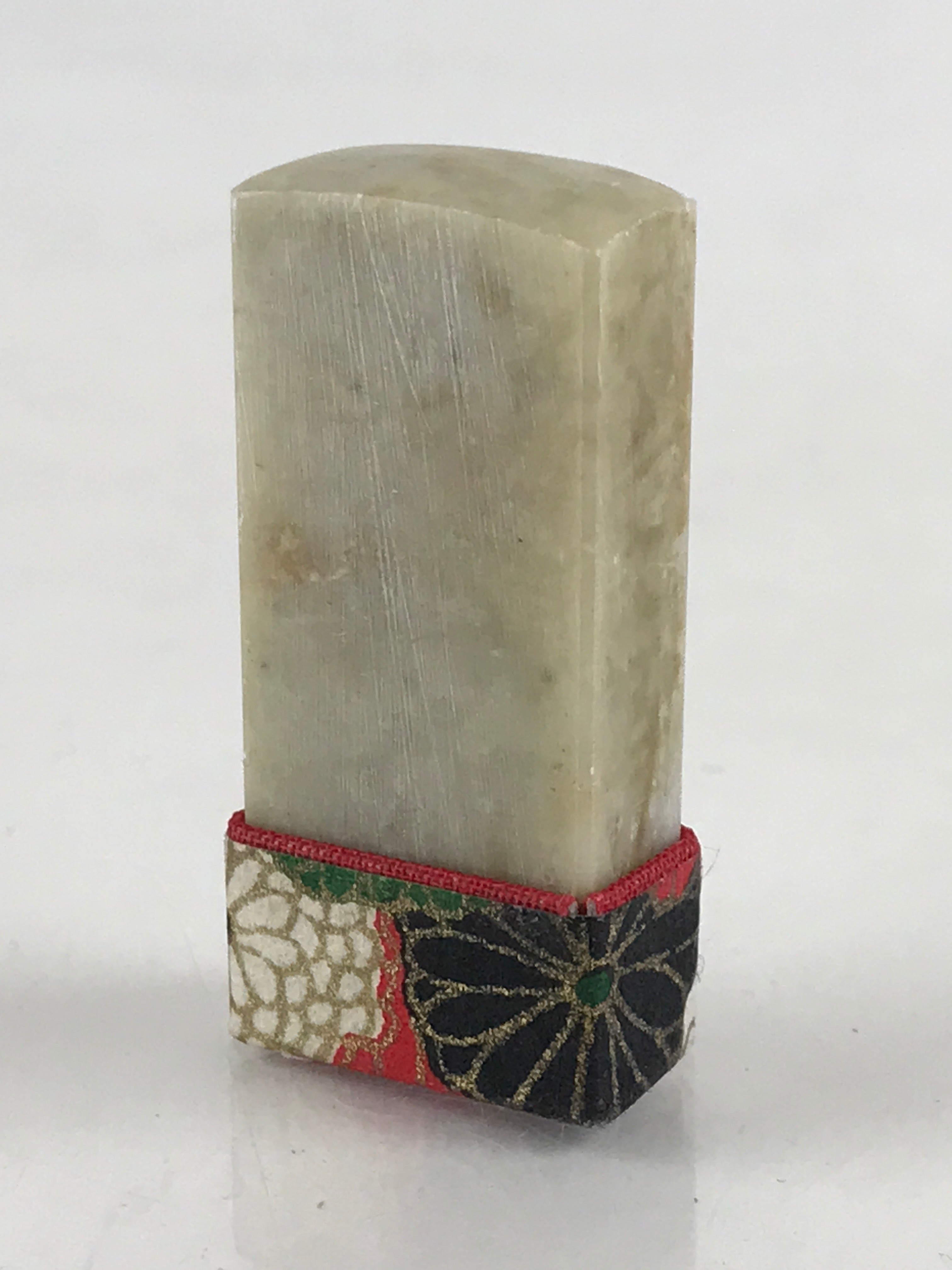 Japanese Stone Carving Seal Tenkokuin Hanko Inkan Vtg Stamp Signature Marble HS1