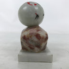 Japanese Stone Kokeshi Doll Figurine Vtg Traditional Craft Folk Art Toy KF743