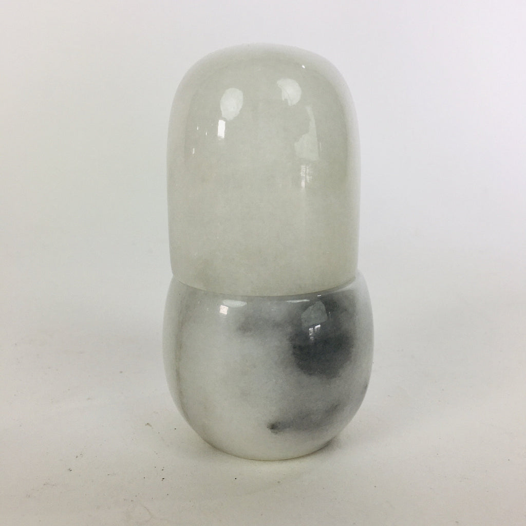 Japanese Stone Made Lidded Toothpick Holder Vtg Ornament Tsumayouji-Case JK228