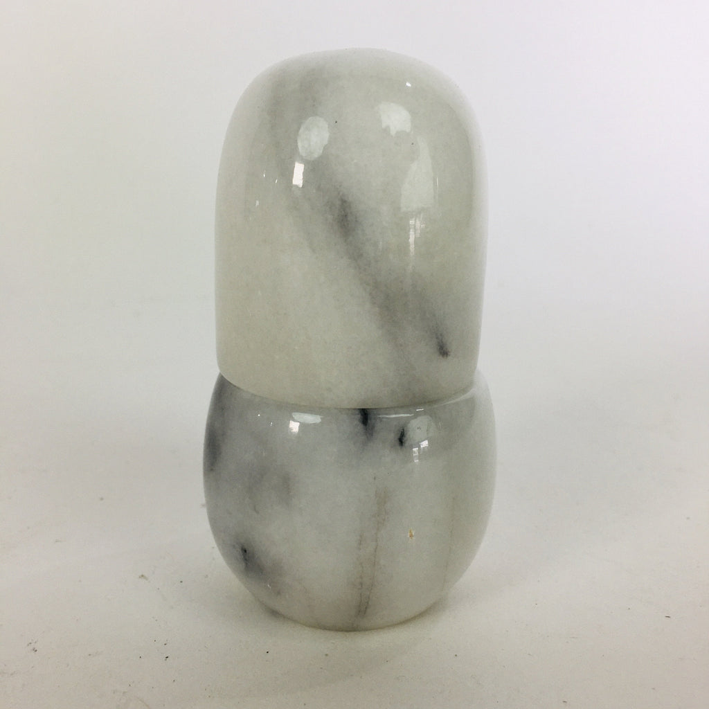 Japanese Stone Made Lidded Toothpick Holder Vtg Ornament Tsumayouji-Case JK228