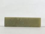 Japanese Stone Stamp Seal Carving Hanko Inkan Vtg Raw Material Light Green HS180