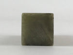 Japanese Stone Stamp Seal Carving Hanko Inkan Vtg Raw Material Light Green HS180