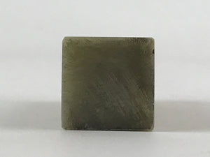 Japanese Stone Stamp Seal Carving Hanko Inkan Vtg Raw Material Light Green HS180