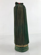 Japanese Straw Kokeshi Doll Figure Vtg Traditional Handmade Toy Flowers KF700