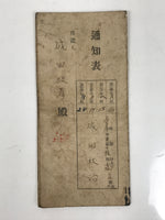 Japanese Student Record Report Card Vtg High School C1930 Showa Paper P415