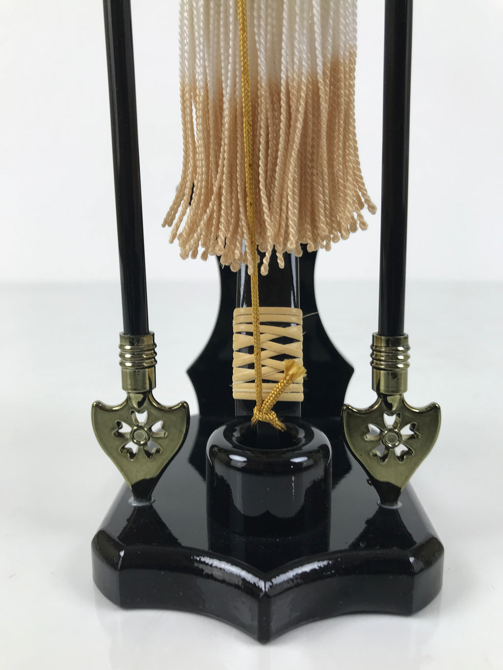 Japanese Sword Bow Arrow Hamayumi Display Stand Vtg Boys Day New Year ID650