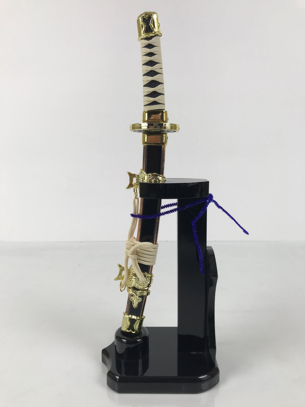 Japanese Sword Bow Arrow Hamayumi Display Stand Vtg Boys Day New Year ID650
