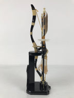 Japanese Sword Bow Arrow Hamayumi Display Stand Vtg Boys Day New Year ID650
