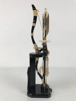 Japanese Sword Bow Arrow Hamayumi Display Stand Vtg Boys Day New Year ID650