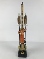 Japanese Sword Bow Arrow Hamayumi Display Stand Vtg Boys Day New Year ID651