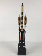 Japanese Sword Bow Arrow Hamayumi Display Stand Vtg Boys Day New Year ID651