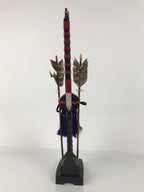 Japanese Sword Bow Arrow Hamayumi Display Stand Vtg Boys Day New Year ID652