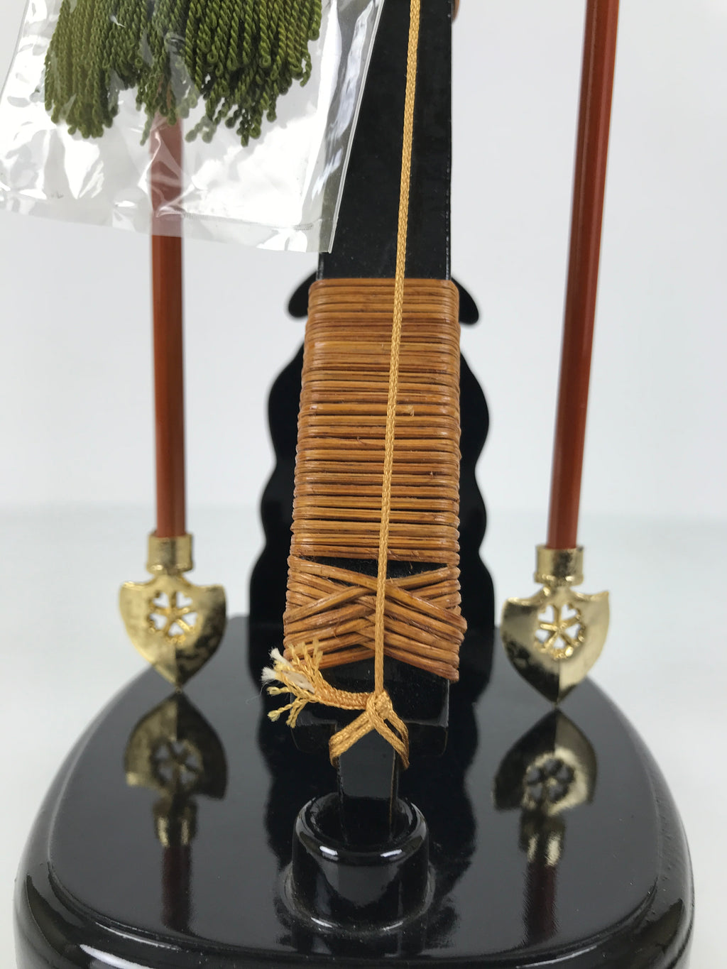 Japanese Sword Bow Arrow Hamayumi Display Stand Vtg Boys Day New Year ID653
