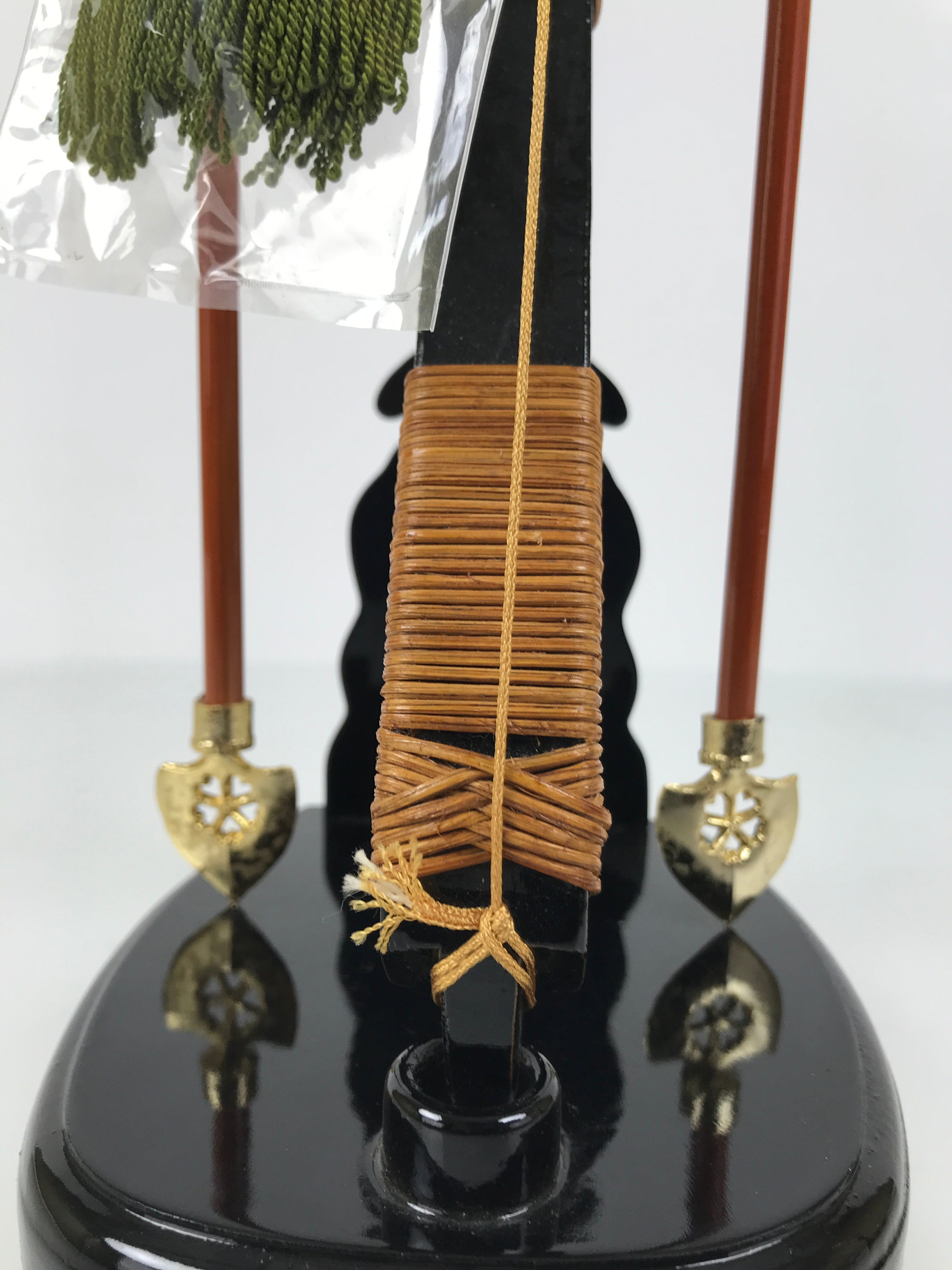 Japanese Sword Bow Arrow Hamayumi Display Stand Vtg Boys Day New Year ID653