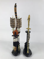 Japanese Sword Bow Arrow Hamayumi Display Stand Vtg Boys Day New Year ID655