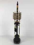 Japanese Sword Bow Arrow Hamayumi Display Stand Vtg Boys Day New Year ID655