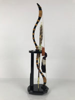 Japanese Sword Bow Arrow Hamayumi Display Stand Vtg Boys Day New Year ID655