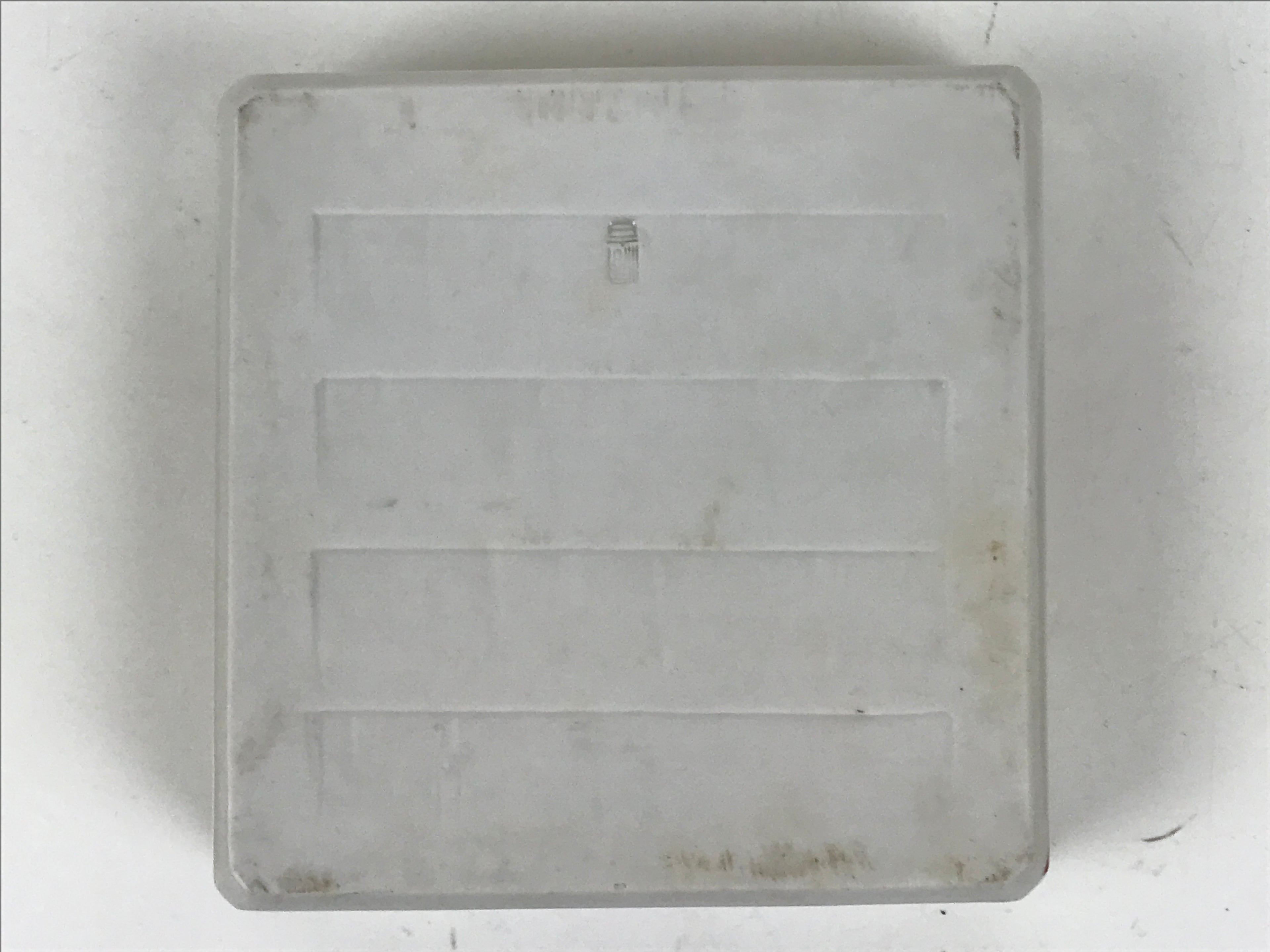Japanese Tachikichi Porcelain Square Ashtray Vtg Haizara White Red Green Y425