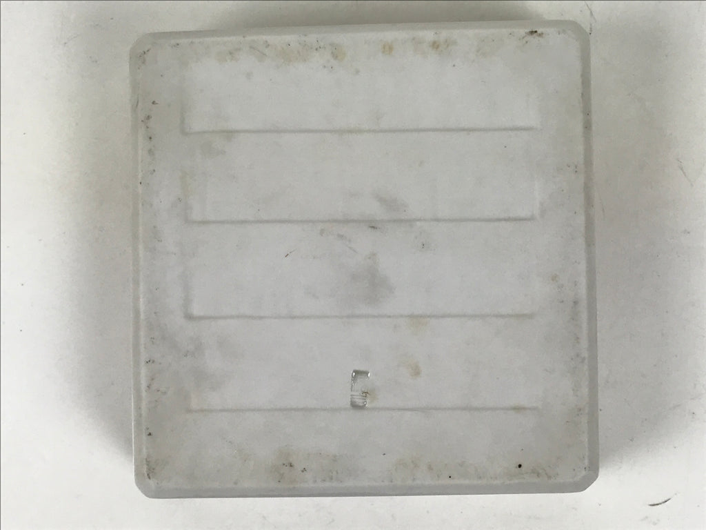 Japanese Tachikichi Porcelain Square Ashtray Vtg Haizara White Red Green Y426