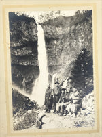 Japanese Taisho Kegon Falls Travel Souvenir Photograph Nikko Black White PH22