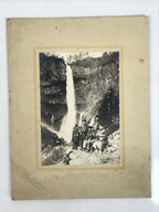 Japanese Taisho Kegon Falls Travel Souvenir Photograph Nikko Black White PH22