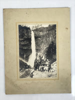 Japanese Taisho Kegon Falls Travel Souvenir Photograph Nikko Black White PH22