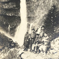 Japanese Taisho Kegon Falls Travel Souvenir Photograph Nikko Black White PH22