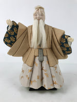 Japanese Takasago Doll Old Man Vtg Gogatsu Ningyo Kimekomi Green Gold ID608