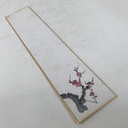 Japanese Tanzaku Shikishi Art Board Blank Empty Plum Flower Ume Pink Black A753