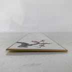 Japanese Tanzaku Shikishi Art Board Blank Empty Plum Flower Ume Pink Black A753