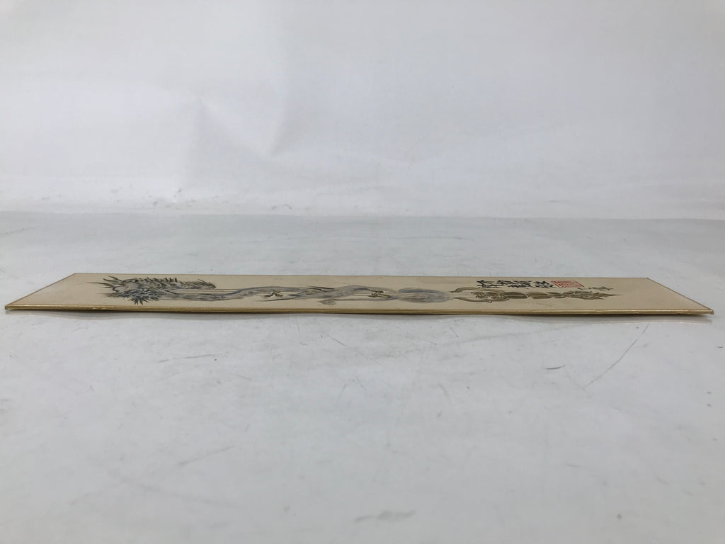 Japanese Tanzaku Shikishi Art Board Buddhist Fudou Myouou Sword Dragon A740