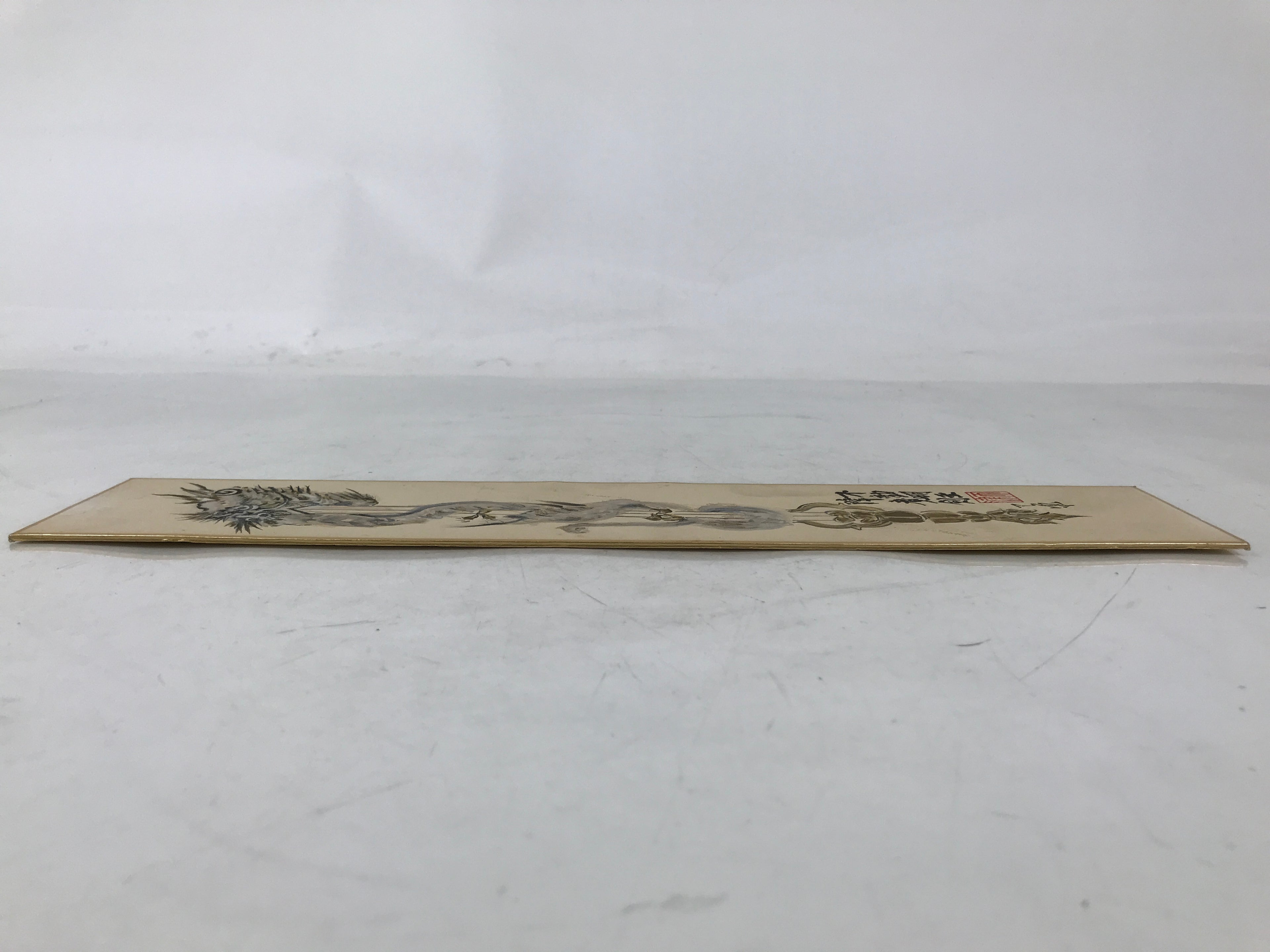Japanese Tanzaku Shikishi Art Board Buddhist Fudou Myouou Sword Dragon A740