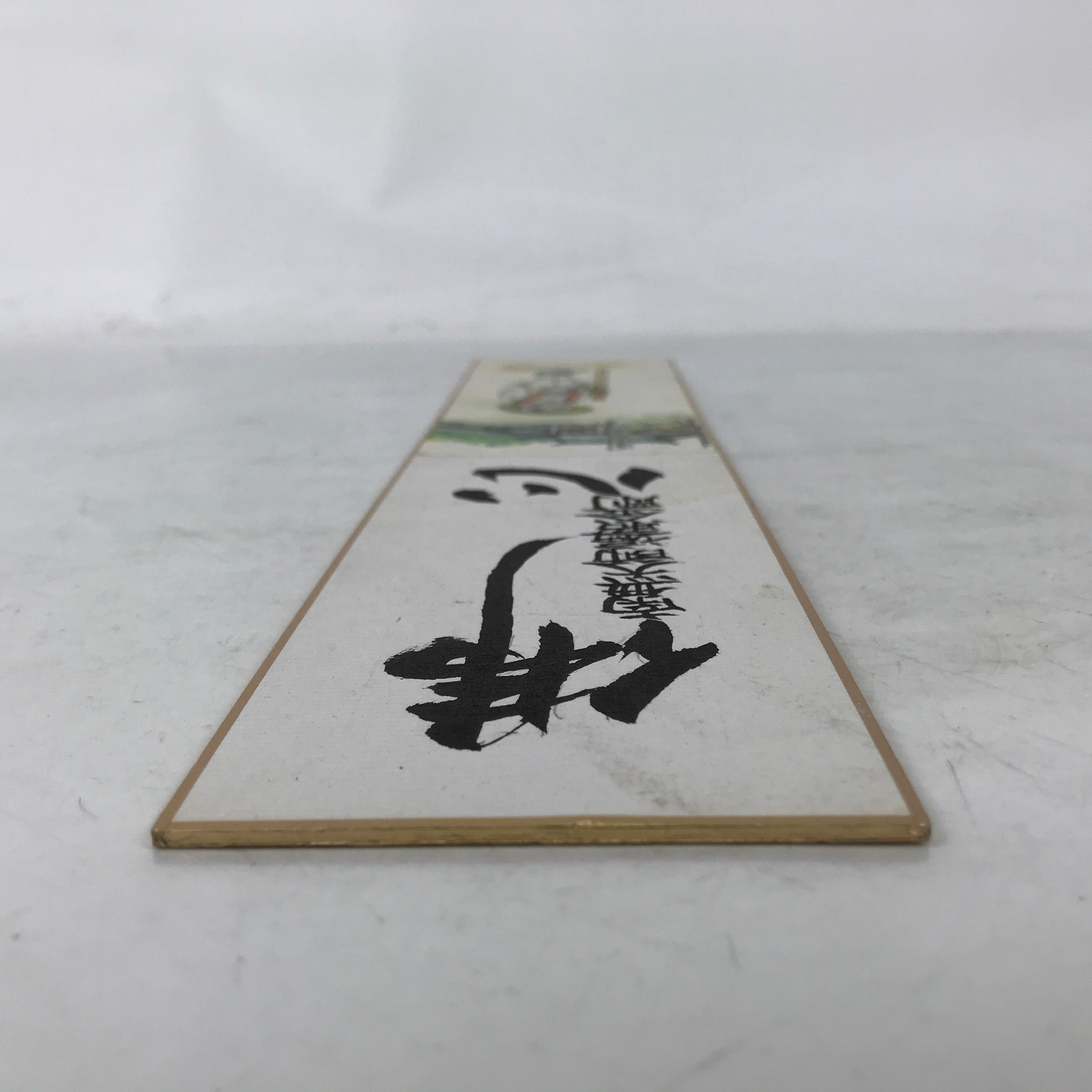 Japanese Tanzaku Shikishi Art Board Buddhist Shikoku Pilgrim Temple Sutra A751