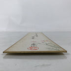 Japanese Tanzaku Shikishi Art Board Calligraphy Poem Autumn Cosmos Flower A754